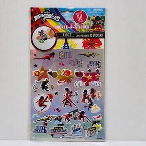 Zag Miraculous Create A Sticker Set - 80+ Stickers